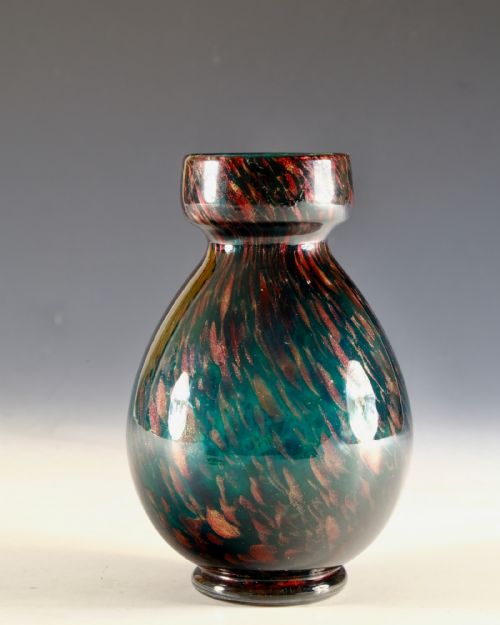 ANTIQUE GLASS HYACINTH VASE ENGLISH C1900 - ADDITIONAL PHOTO 2