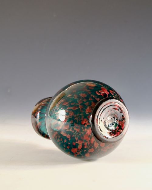 ANTIQUE GLASS HYACINTH VASE ENGLISH C1900 - ADDITIONAL PHOTO 3