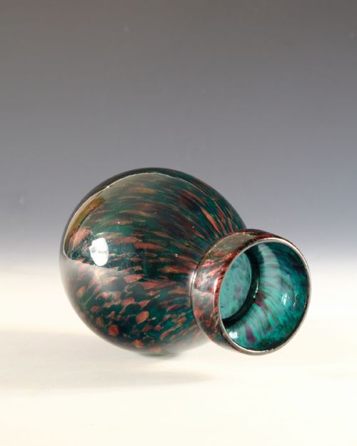 ANTIQUE GLASS HYACINTH VASE ENGLISH C1900 - ADDITIONAL PHOTO 4