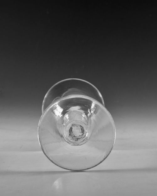 ANTIQUE GLASS GOBLET OPAQUE TWIST STEM ENGLISH C1765 - ADDITIONAL PHOTO 4