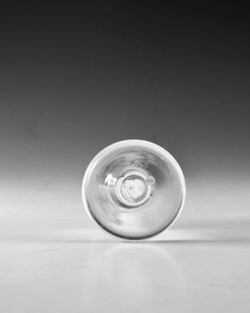 ANTIQUE GLASS OPAQUE TWIST FIRING GLASS ENGLISH C1765 - ADDITIONAL PHOTO 4