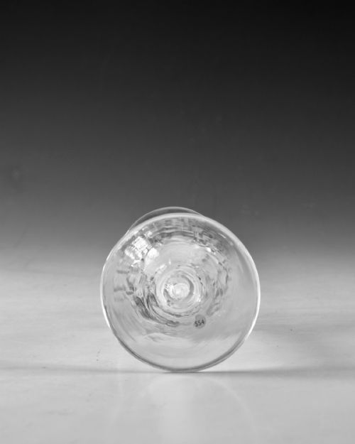 ANTIQUE GLASS OPAQUE TWIST WINE GLASS ENGLISH C1765 - ADDITIONAL PHOTO 4