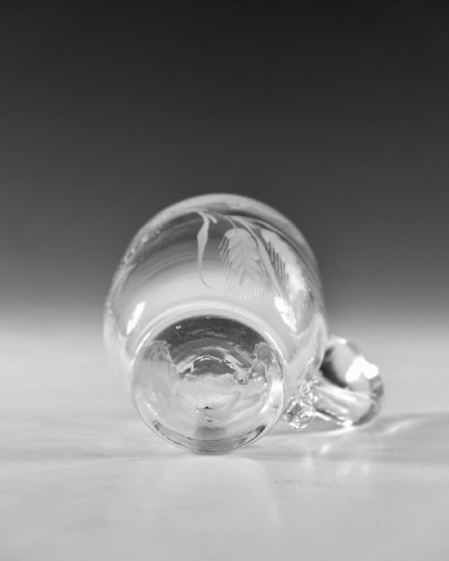 ANTIQUE GLASS SMALL MUG ENGLISH C1790 - ADDITIONAL PHOTO 7