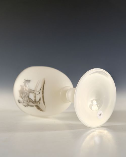 ANTIQUE GLASS GOBLETS PAIR RICHARDSON 1855 - ADDITIONAL PHOTO 7