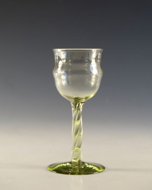 ANTIQUE GLASS WINE GLASS DESIGNED BY PHILIP WEBB C187080 - ADDITIONAL PHOTO 1