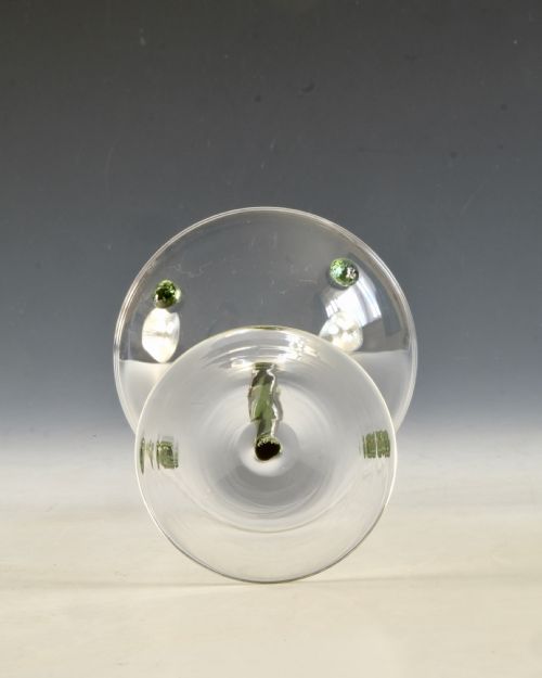 ANTIQUE GLASS CHAMPAGNE GLASS POWELL WHITEFRIARS C1900 - ADDITIONAL PHOTO 5