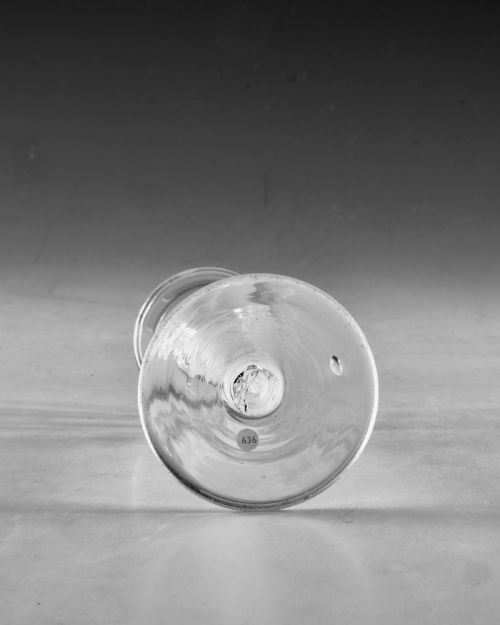 ANTIQUE GLASS LYNN WINE GLASS ENGLISH C1765 - ADDITIONAL PHOTO 4