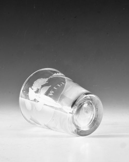 ANTIQUE GLASS TUMBLER C1800 - ADDITIONAL PHOTO 2
