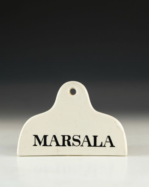 ANTIQUE BIN LABEL MARSALA ENGLISH MID 19TH CENTURY - ADDITIONAL PHOTO 1