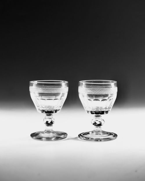 GEORGIAN IRISH PORT GLASSES C1820 - ADDITIONAL PHOTO 4