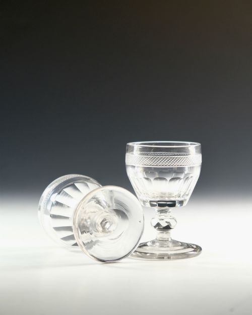 GEORGIAN IRISH PORT GLASSES C1820 - ADDITIONAL PHOTO 5