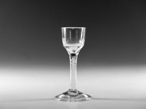 GEORGIAN WINE GLASS ENGLISH C1765