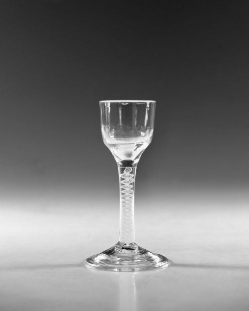 GEORGIAN WINE GLASS ENGLISH C1765 - ADDITIONAL PHOTO 1