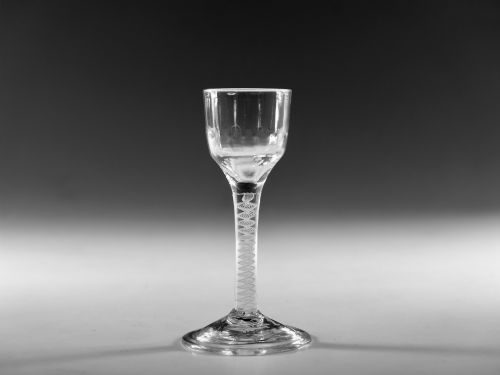 GEORGIAN WINE GLASS ENGLISH C1765 - ADDITIONAL PHOTO 5