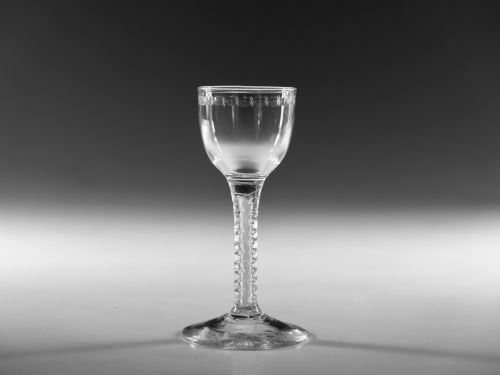 GEORGIAN WINE GLASS ENGLISH C1755