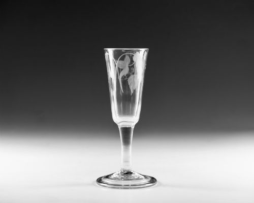 GEORGIAN ALE GLASS PLAIN STEM ENGLISH C1760 - ADDITIONAL PHOTO 6