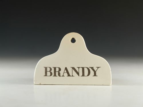 ANTIQUE BIN LABEL BRANDY MID 19TH CENTURY
