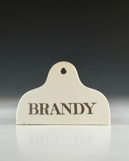 ANTIQUE BIN LABEL BRANDY MID 19TH CENTURY - ADDITIONAL PHOTO 1