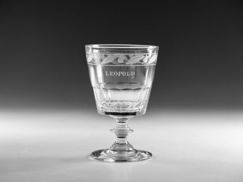 Georgian rummer of Horse Racing Interest English c1820