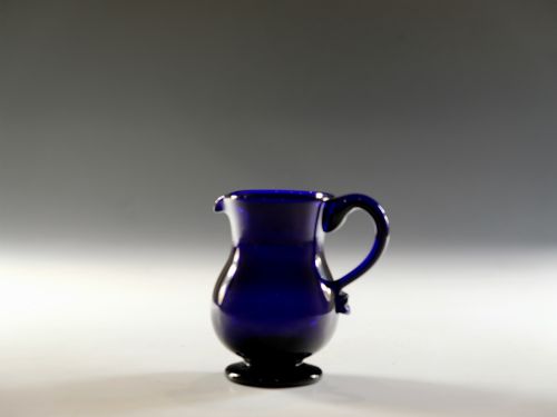 Antique Cream Jug Blue English C1830