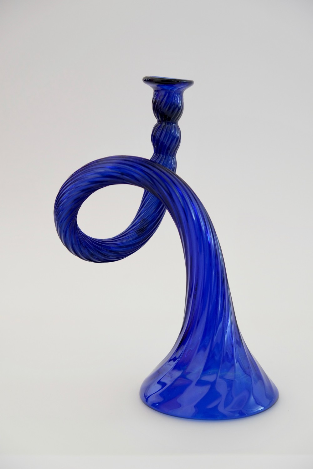 Blue wrythen bugle English C1840