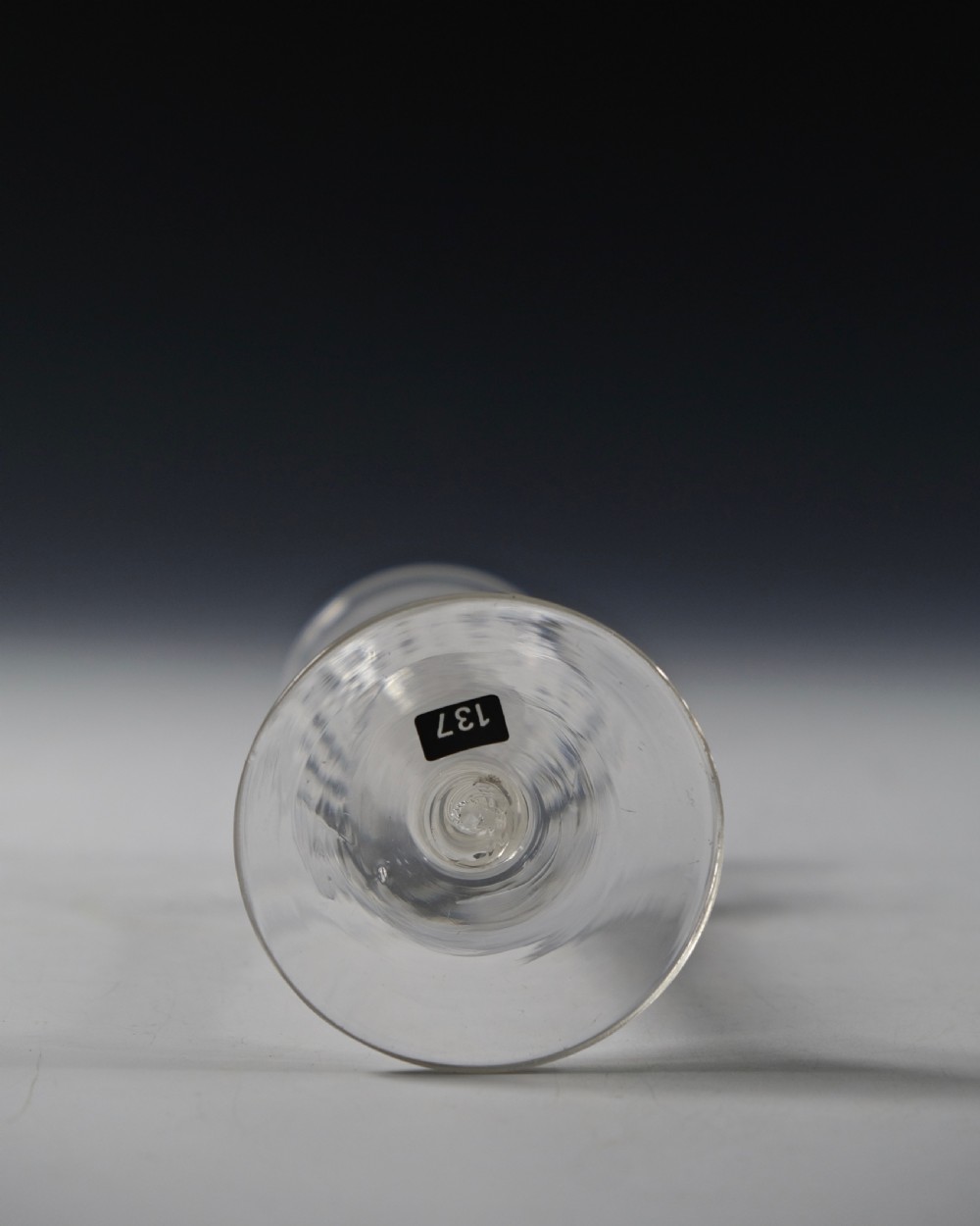 Double series opaque twist wine glass English C1765 View VI