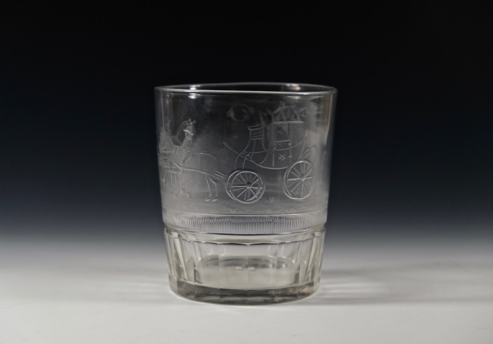 Large engraved coaching tumbler English C1820