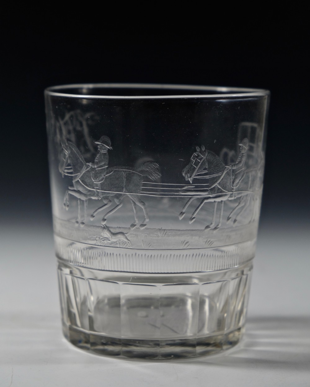 Large engraved coaching tumbler English C1820 View III
