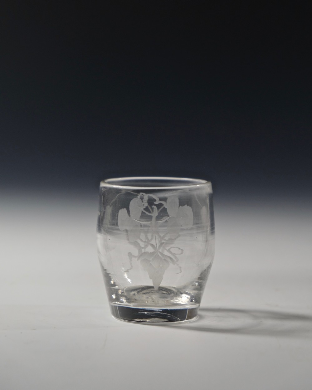 Small tumbler engraved hops and barley C1780/90. View II