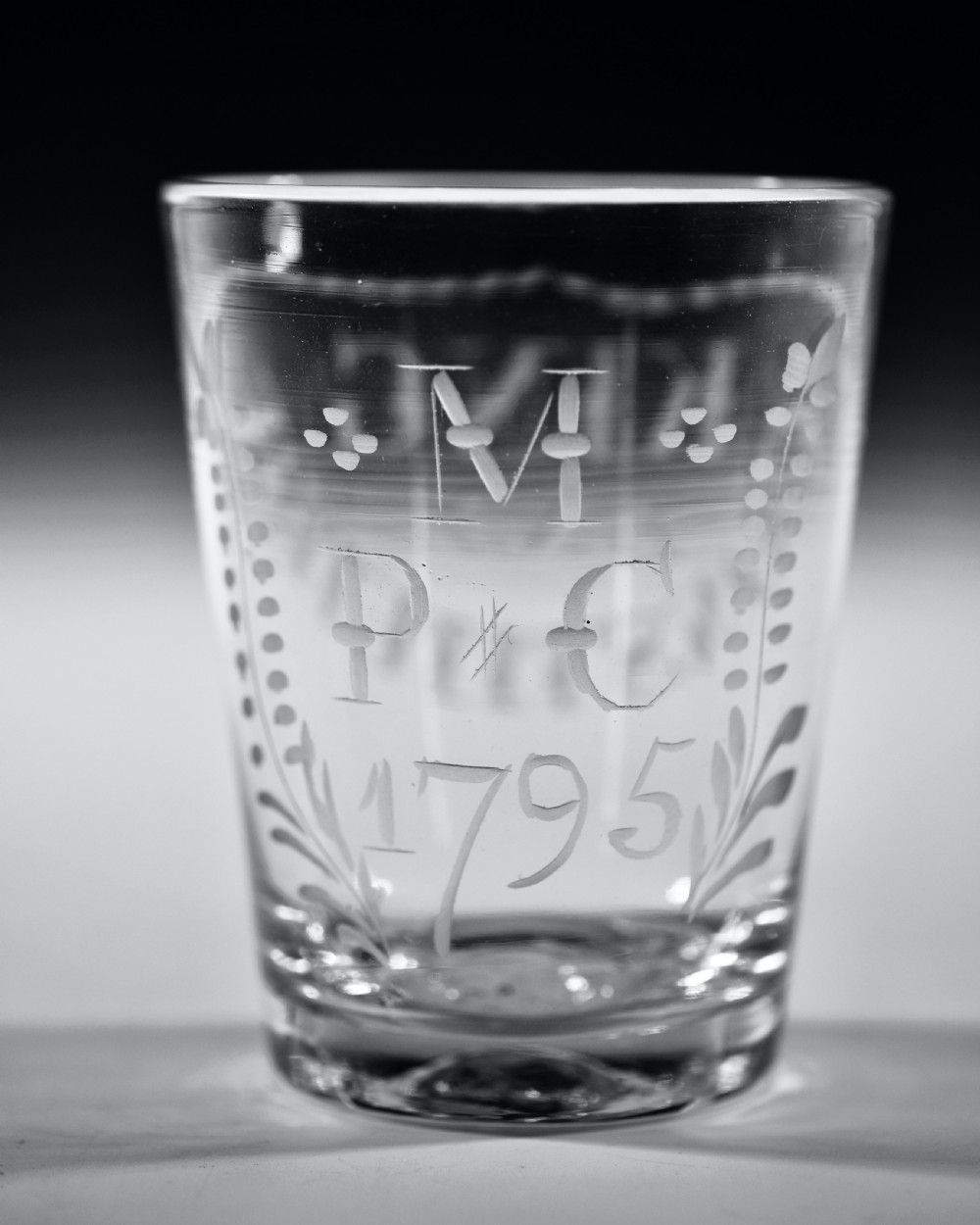 Tumbler engraved King & Constitution 1795 View IV
