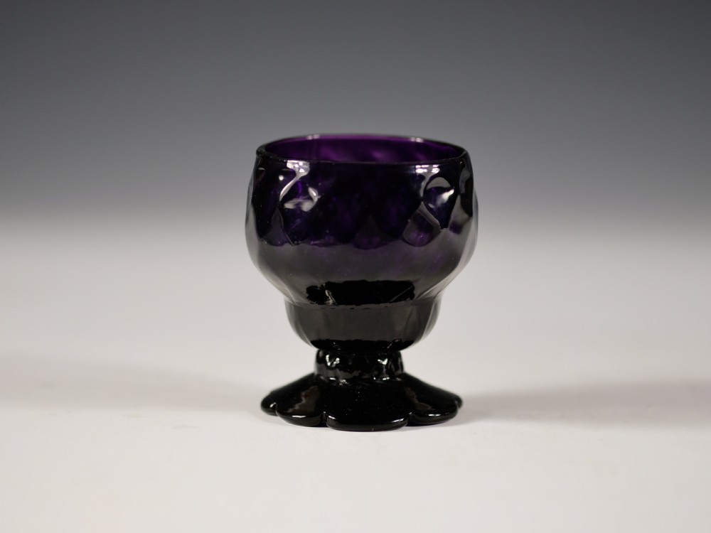 Amethyst bonnet glass English c1780