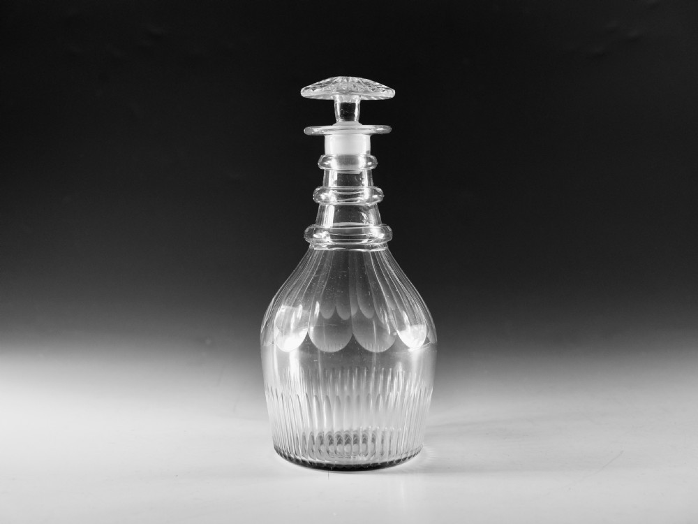 Antique glass - decanter English c1830