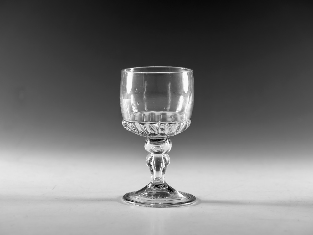 Antique glass - mead glass English c1700 View VI