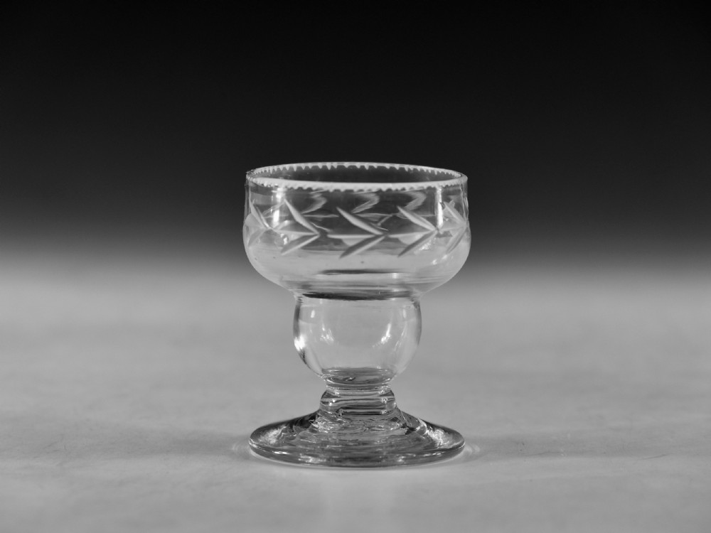 Antique glass - bonnet glass English c1780