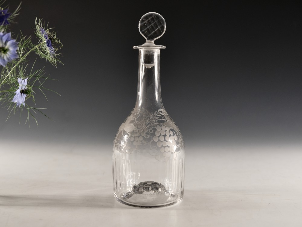 Antique glass - decanter Irish c1800 View III