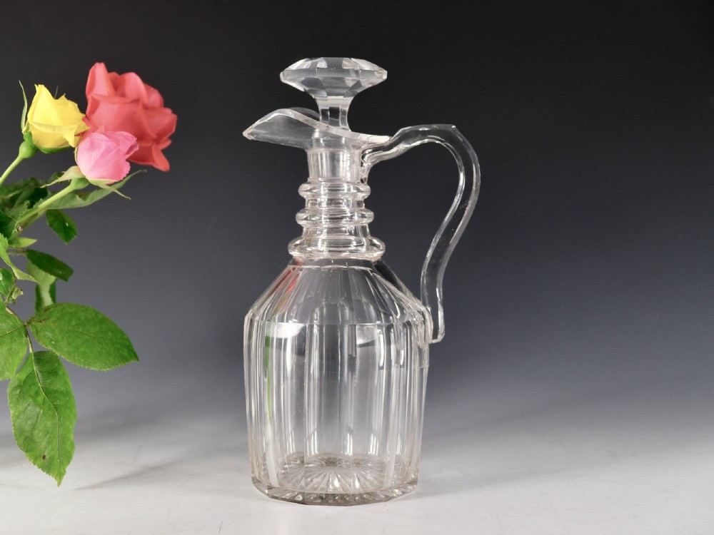 Antique glass - claret jug English c1840