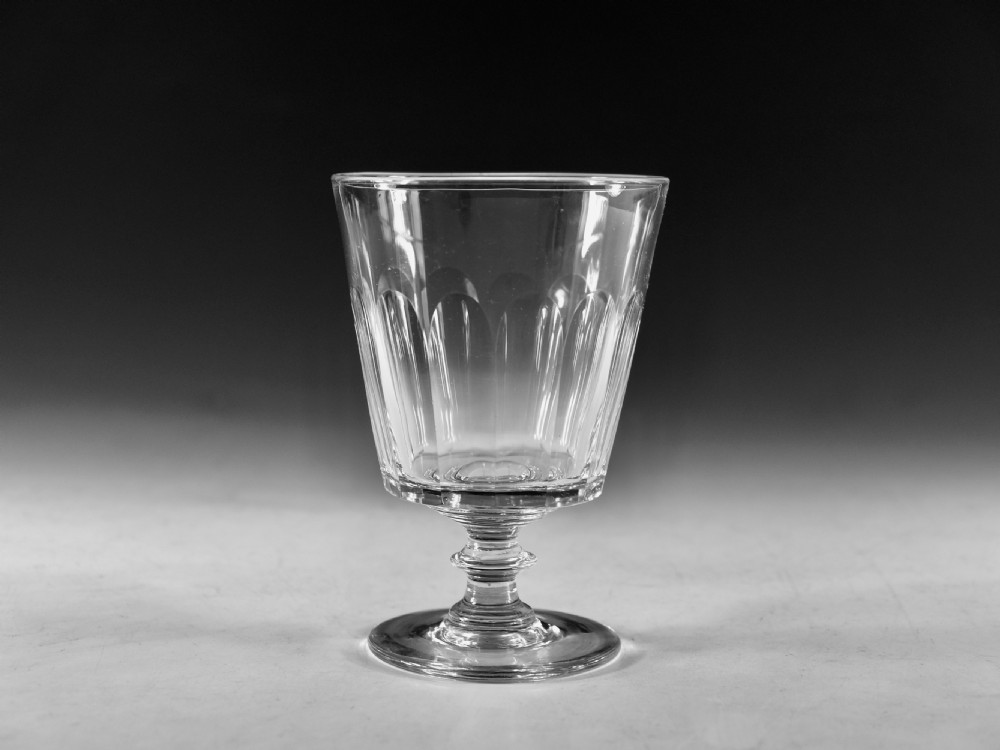 Antique glass - Bucket bowl rummer English c1830