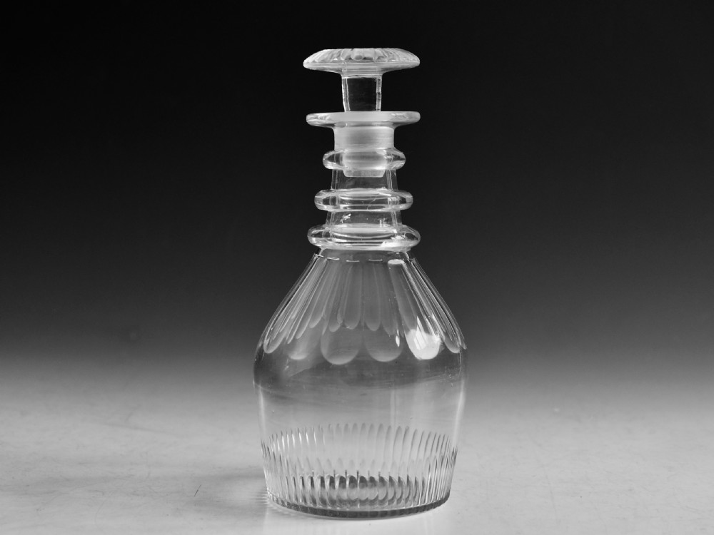 Antique glass decanter English c1830 View III
