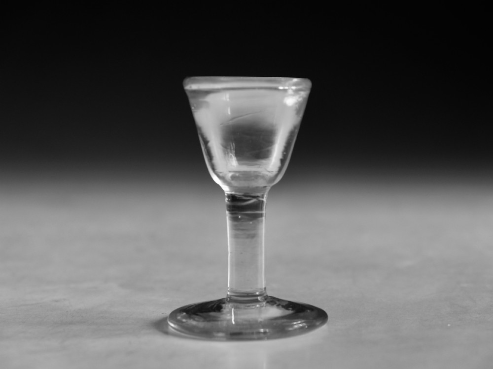 Antique glass toasting glass English mid 18th century View VI