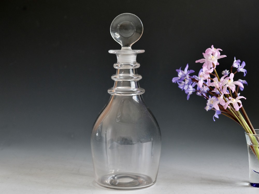 Antique glass decanter English c1820
