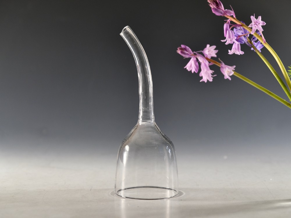 Antique glass wine funnel English c1760