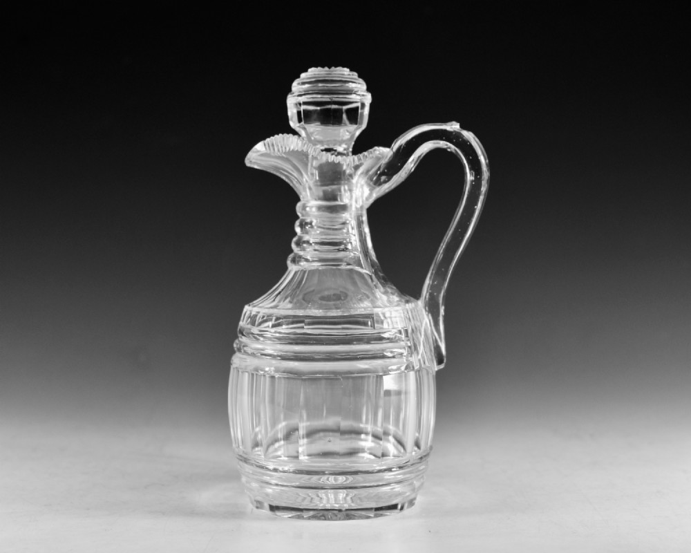 Antique glass claret jug English c1830