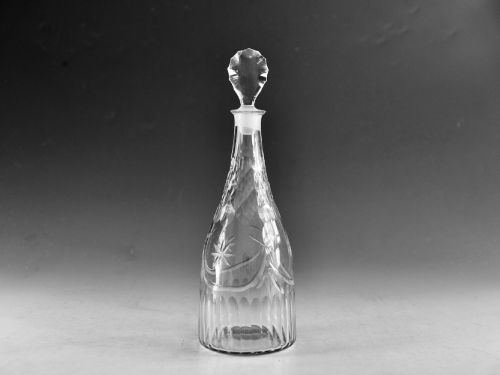Antique glass decanter English c1780