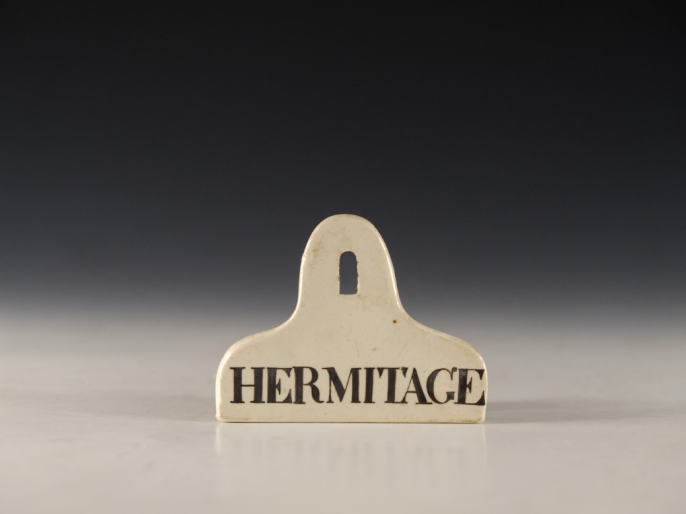 Bin label Hermitage English Mid 19th century