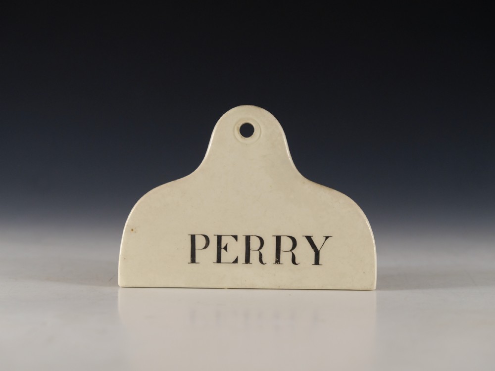 Bin label Perry English Mid 19th century