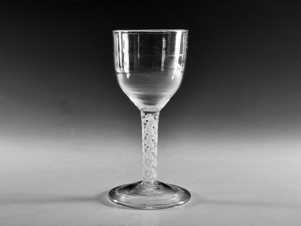 Antique glass rare Lynn goblet c1765