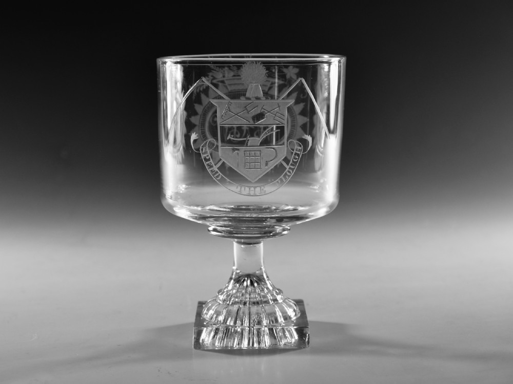Antique glass rummer English c1800
