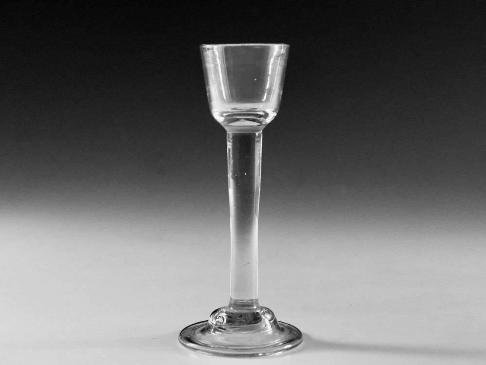 Antique glass cordial glass Irish c1740