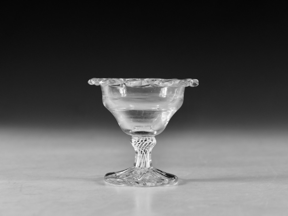 Antique glass sweetmeat glass English c1765