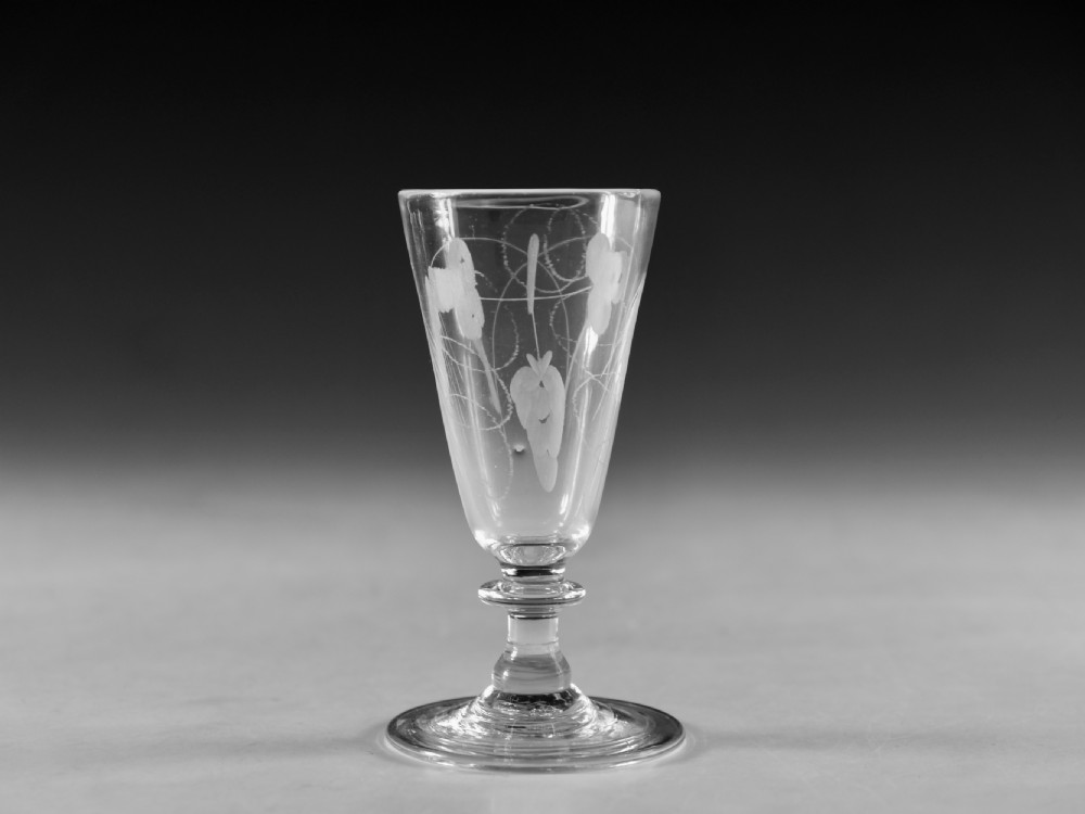 Antique glass ale glass English c1800